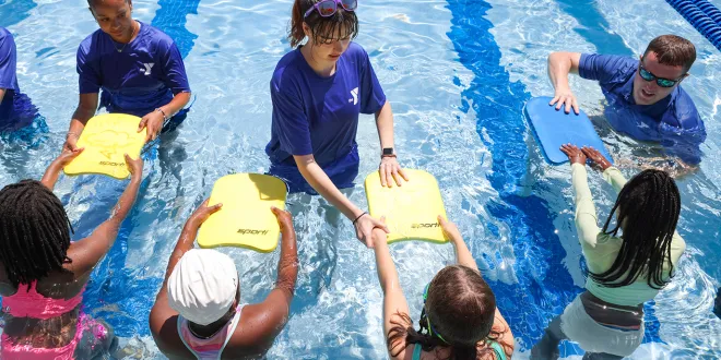 Swim Lessons at the YMCA pool.