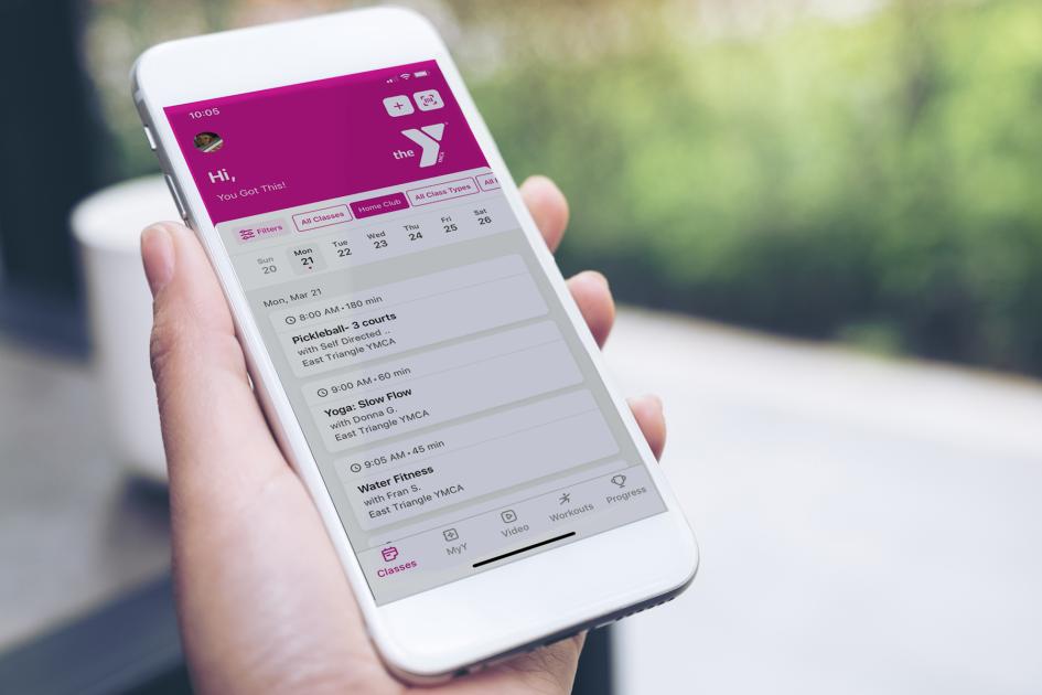 YMCA Mobile App YMCA of the Triangle