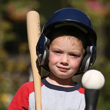 Kid with Teeball