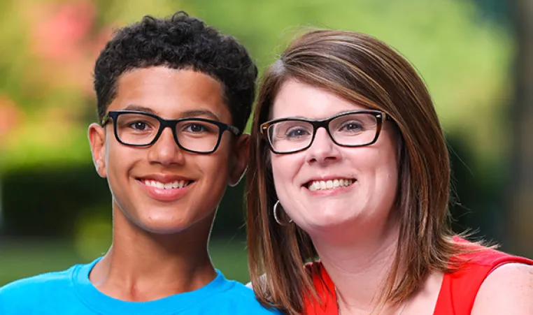 Jennifer and Julian at the YMCA