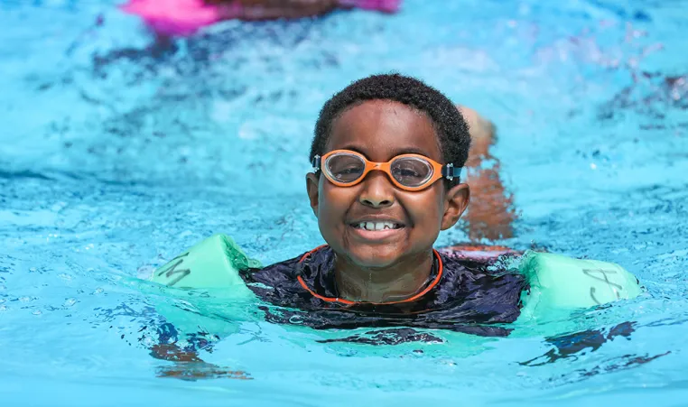 Swimming at YMCA Day Camp