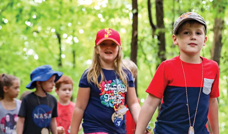 Outdoor camp at the YMCA