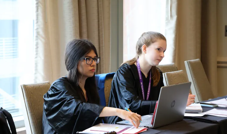 Teen Judges at a Mock Trial