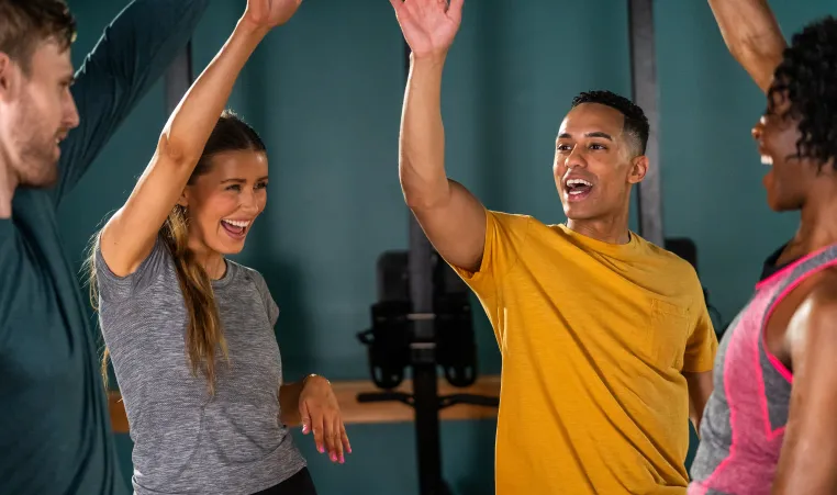 adult fitness team cheer