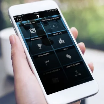 Hand holding a cell phone