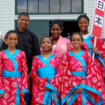 YMCA MSUN students posing for a team project