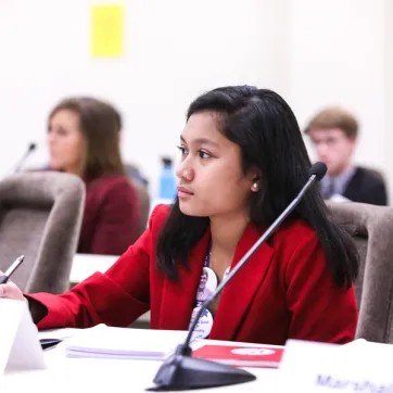 YMCA Youth & Government student at the state conference