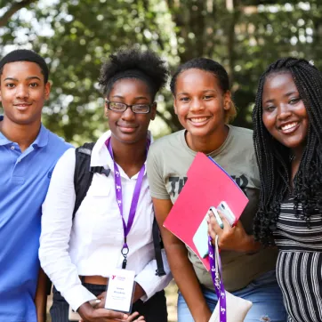 YMCA Lightner Y Achievers in a group