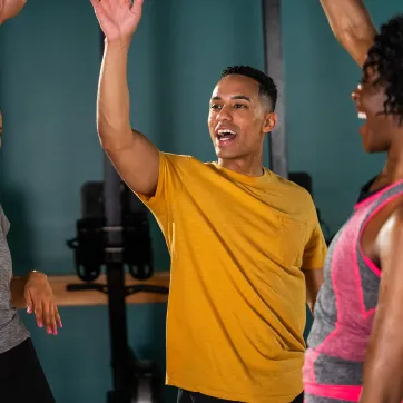 adult fitness team cheer