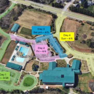 parking lot resurfacing map
