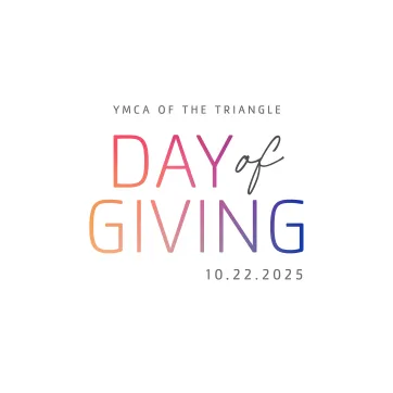 YMCA of the Triangle Day of Giving text in colorful font