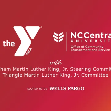 event logos for ymca, nc central and wells fargo