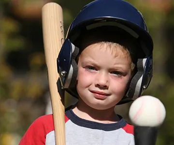Kid with Teeball