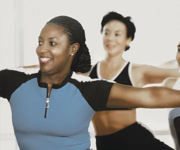 Zumba group fitness class