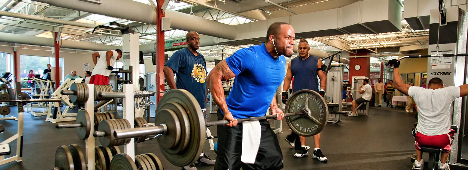 Downtown Durham YMCA free weights area