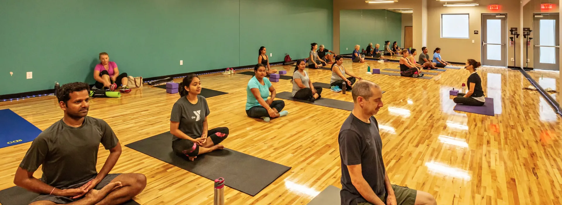 Northwest Cary YMCA group fitness studio