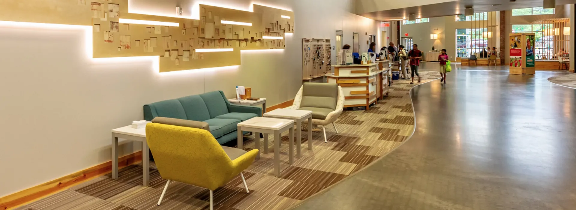 Northwest Cary YMCA lobby