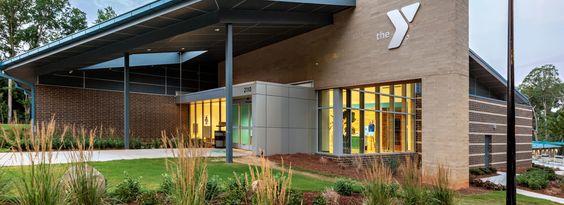 Poole Family YMCA exterior view of the building