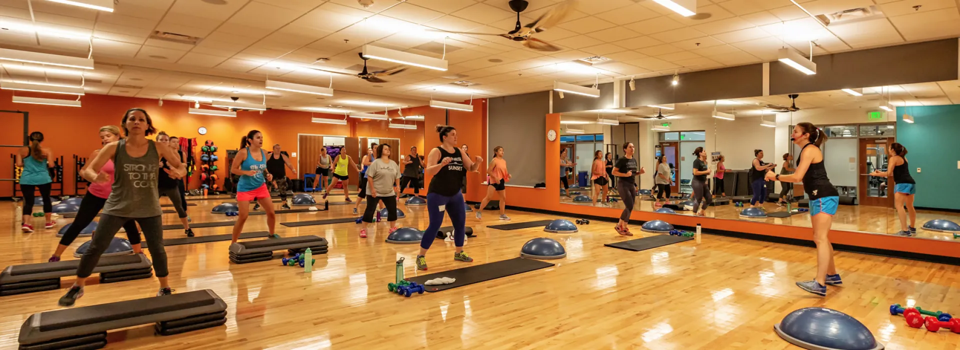 Poole Family YMCA group fitness studio