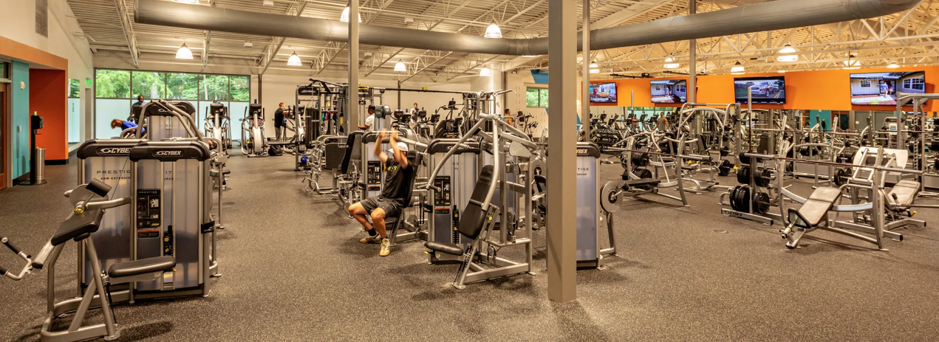 Poole Family YMCA wellness floor equipment
