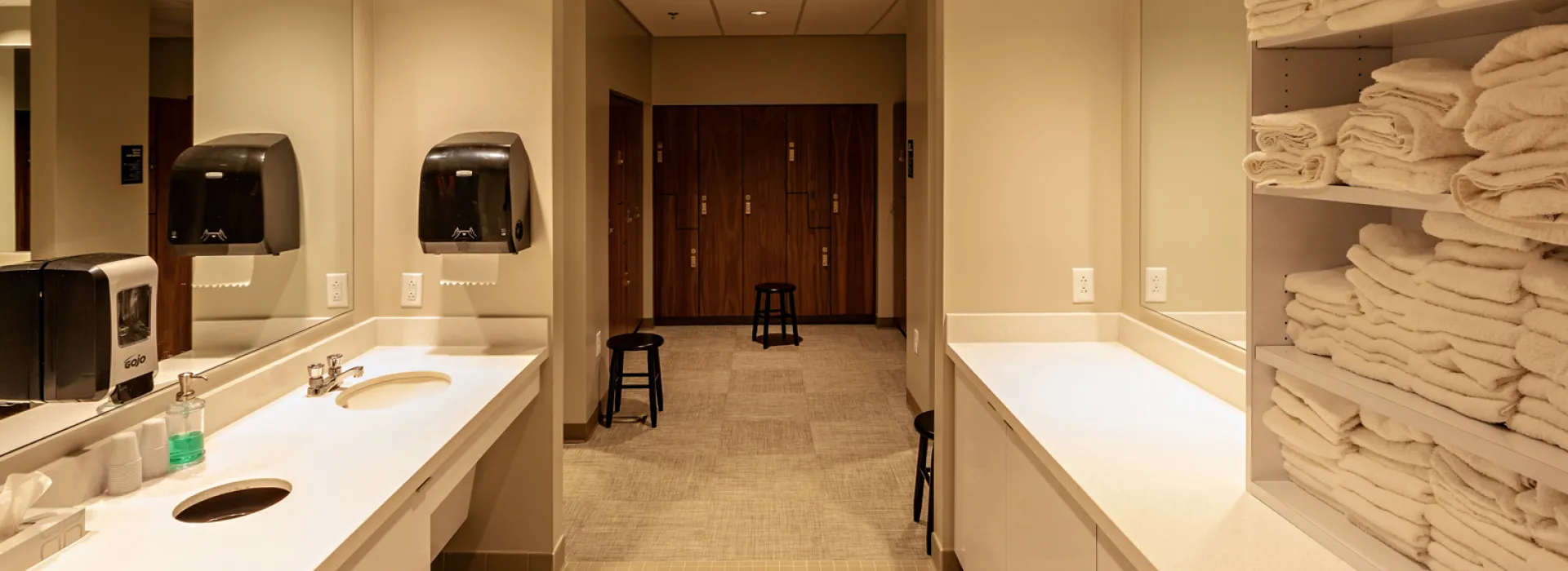 Poyner YMCA locker room