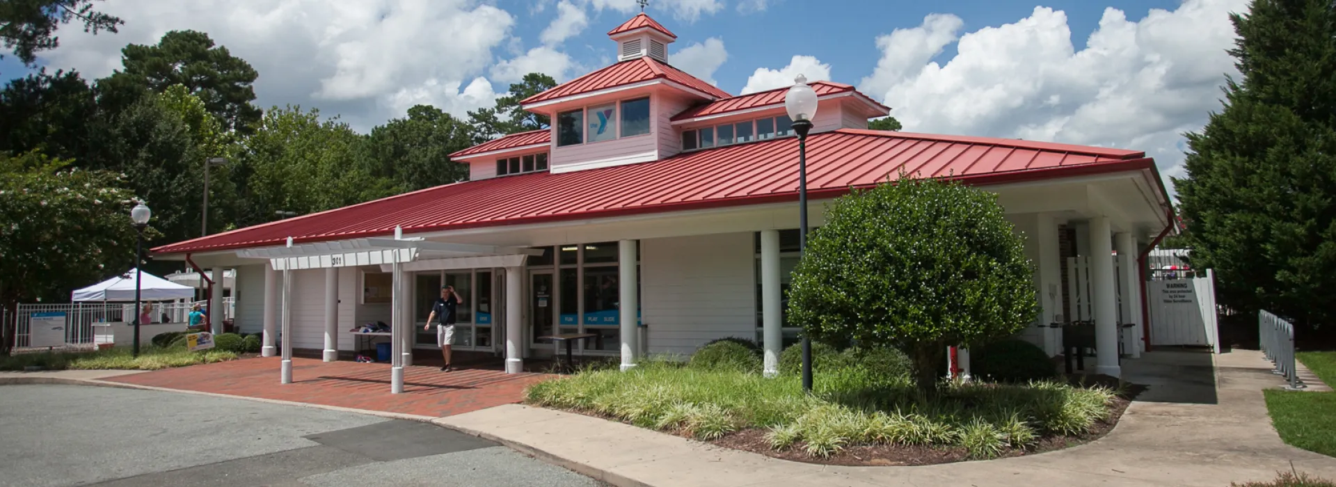 Exterior photo of the Meadowmont YMCA facility