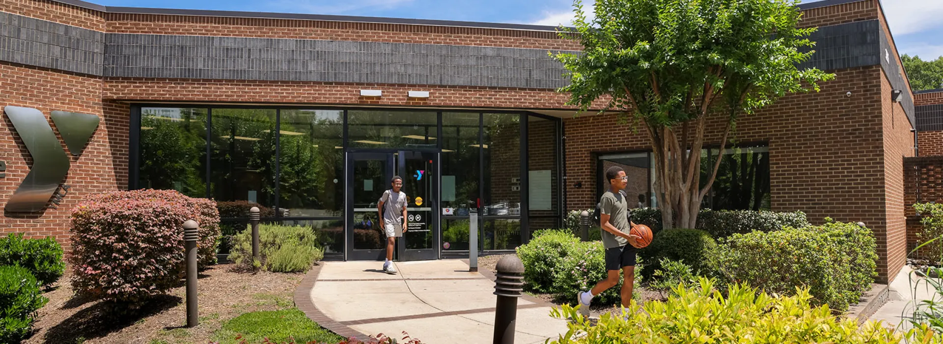 AE Finley YMCA building entrance