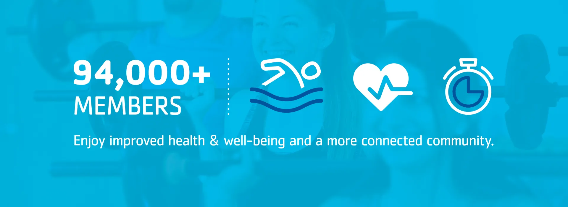 YMCA of the Triangle graphic stating 94,000+ members enjoy improved health &amp; well-being and a more connected community